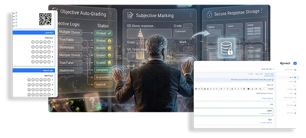 Build Your Questions - Manual authoring, AI-Assisted generation, Import from templates
