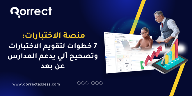 منصة الاختبارات: 7 خطوات لتقويم الاختبارات وتصحيح آلي يدعم المدارس عن بعد