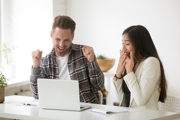 test takers amazed colleagues excited by online win or result - qorrect assessment system