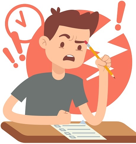 qorrect online assessment system - worried - exam anxiety 