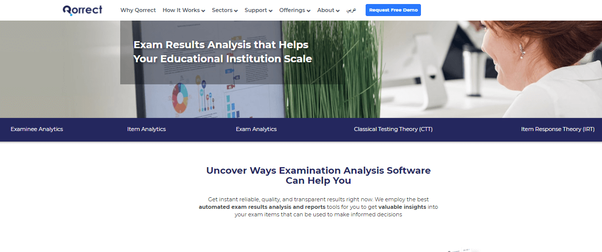 a part of Qorrect's how it works page