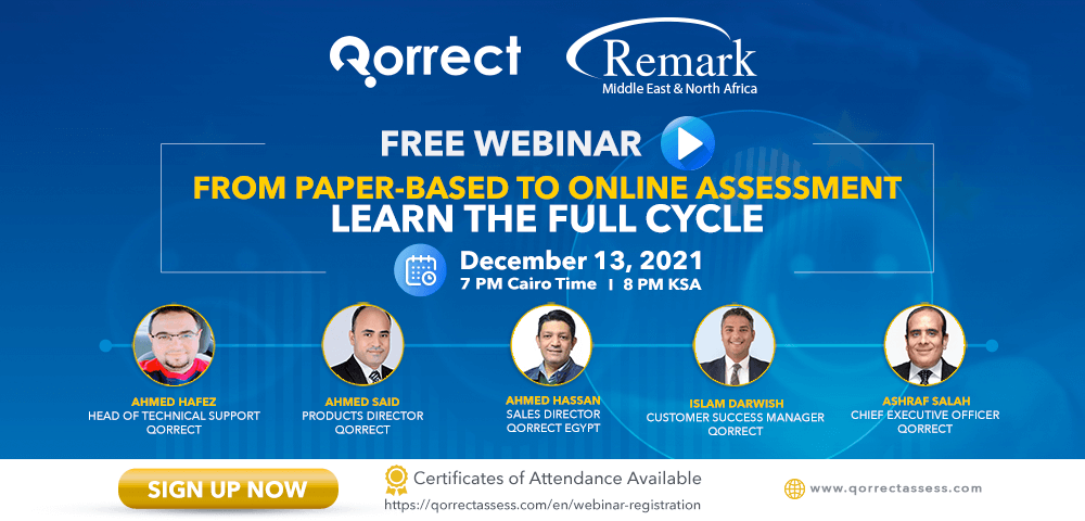 qorrect and remark webinar on paper-based assessments and digitizing them