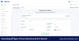 Types of Questions in Exam