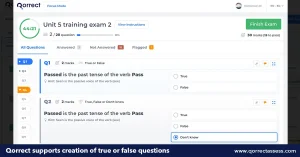 True or False Question Format